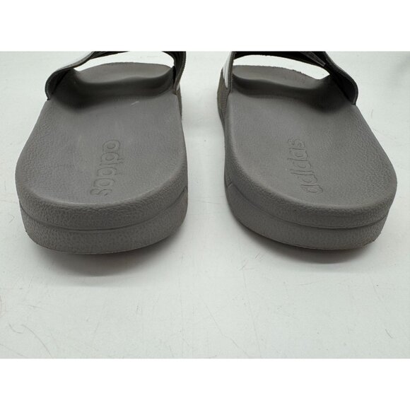 Adidas Mens  Adilette Shower Slides Slipper Size 8 Gray Slip On Cushioned Casual - Picture 13 of 16